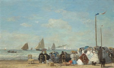 Scène de plage à Trouville, 1863 - Eugene Louis Boudin